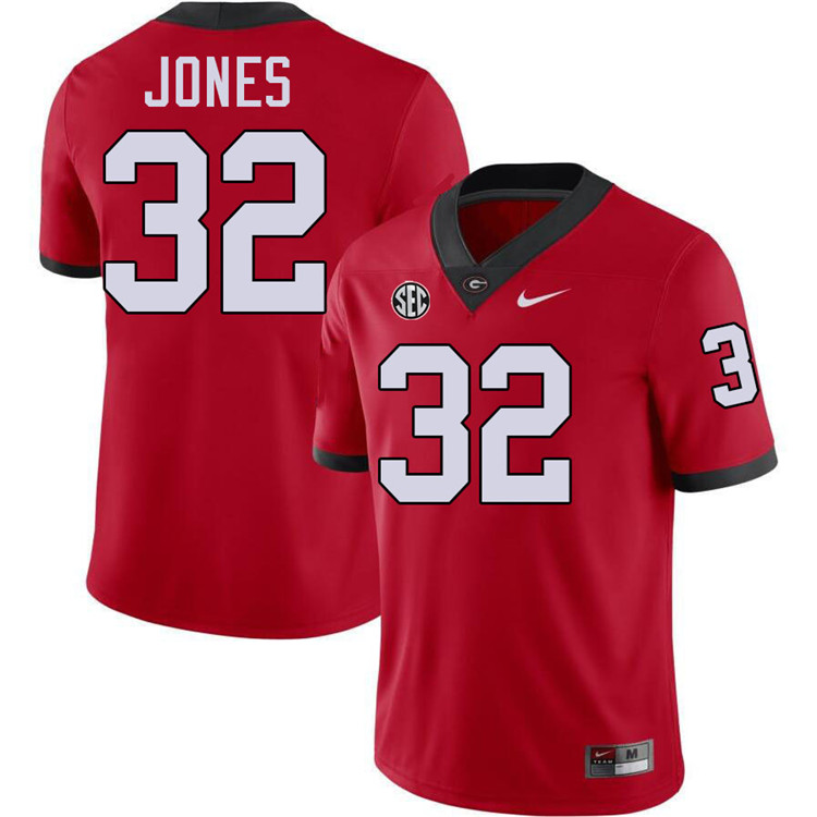 Cash Jones Georgia Jersey,University Of Georgia Bulldogs Football Jersey,Uniforms,Gears-Red